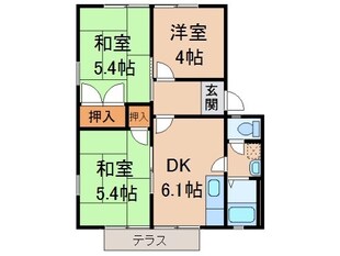 フレグランスＩの物件間取画像